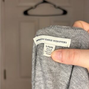 American Eagle Outfitters Light Gray Men's Sweater